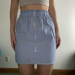 Blue Rain Mini Skirt